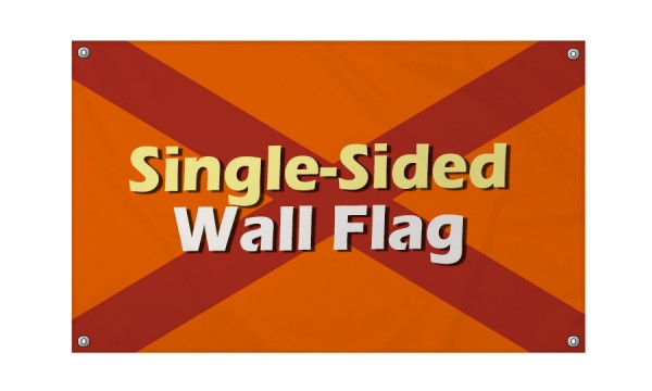 Custom Made Wall Flag (Single Sided)